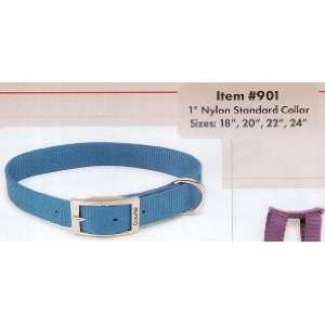  Nylon Single Collar Neon Pink 1X22