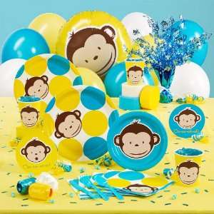    Mod Monkey Baby Shower Deluxe Party Pack for 16 Toys & Games