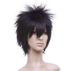    Spiky Black Anime Costume Cosplay Short Cut Wig Toys & Games