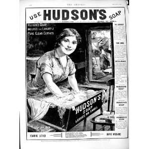  1889 Advertisement Hudsons Soap Washing Clothes