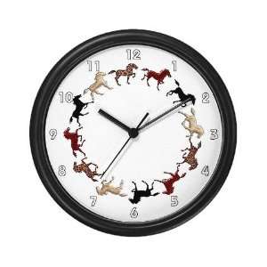  SERIES G Horses Round the Clock Sports Wall Clock by 