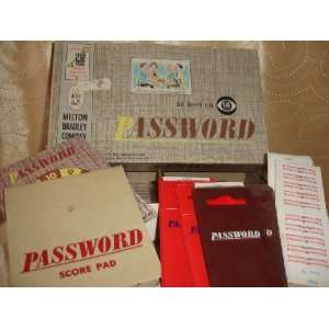  PASSWORD GAME 1962 EDITION 