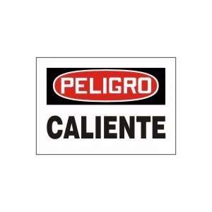  CALIENTE Sign   7 x 10 Plastic