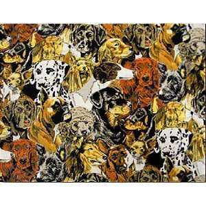  Dog Design Fabric 2yds 54 in Wide Arts, Crafts & Sewing