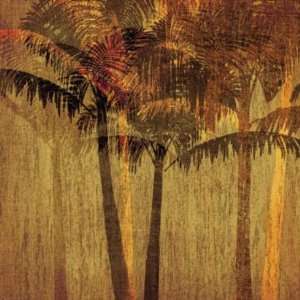 Amori 24W by 24H  Sunset Palms II CANVAS Edge #4 1 1 