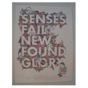  Senses Fail New Found Glory Poster Silkscreen S/N 