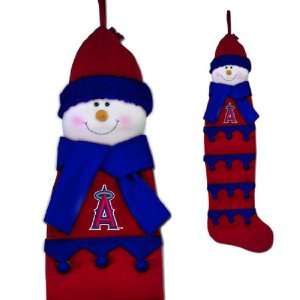  51 MLB Anaheim Angels Plush Snowman Christmas Holiday 