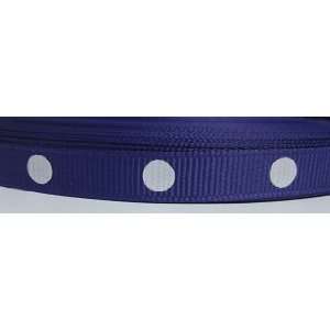  3yd Regal Purple Polka Dot 3/8 Grosgrain Ribbon By The 