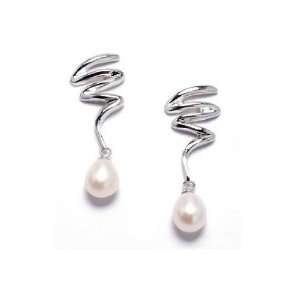   White Pearl 6mm Earrings From Aaliyah Hongs New Designer Collection