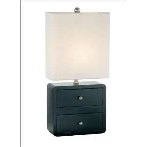  Adesso 3331   Cubby 2 Drawer Table Lamp in Black