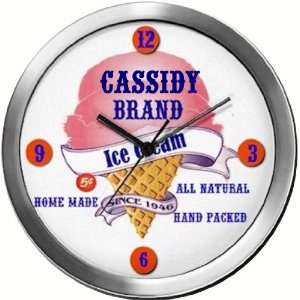 CASSIDY 14 Inch Ice Cream Metal Clock Quartz Movement  