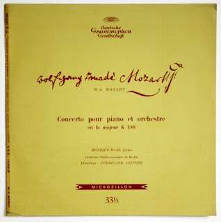 MONIQUE HAAS piano Mozart DGG 16056 tulip 10 LP  