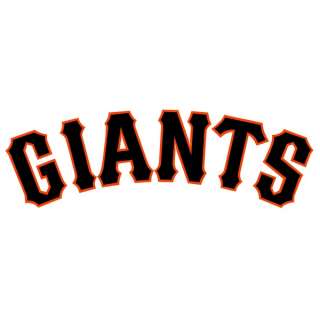 San Francisco Giants 2 Color Text Window Sticker Decal  
