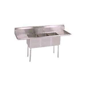 Prima Restaurant Equipment 3CS 181812 2 3 Compartment Stainless Sink 