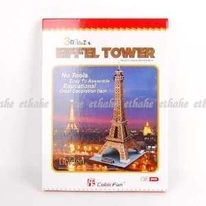  Eiffel Tower 3D Architecture Paper Puzzle 37pcs Toys 