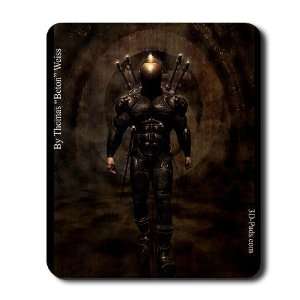  3D CG Mousepad, Image Entitled Black Lightning 