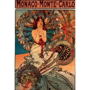  Acrylic Keyring Mucha Alphonse Monaco Monte Carlo