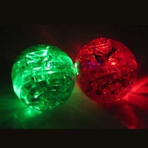  3D Crystal Jigsaw Puzzle With Led Flash Light Apple Iq 