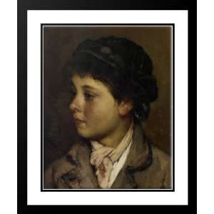  Portrait of a young boy 20x23 Framed and Double Matted Art 