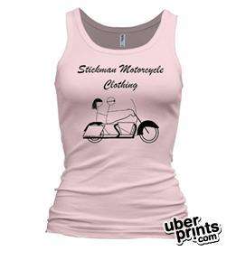 Stickman Motorcycle Clothing  Womens Pink Together Tank  