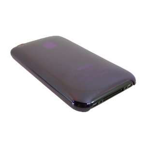 KingCase iPhone 3G & 3GS Transparent Hard Case Cover (Dark Purple) 8GB 
