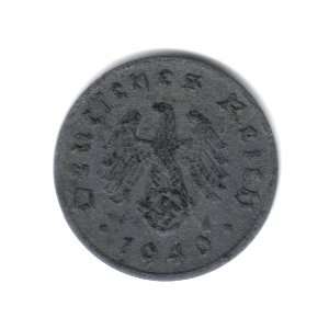  1940 F Germany Third Reich 1 Reichspfennig Coin KM#97 