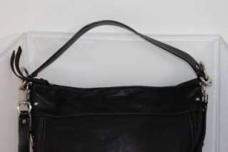 COACH Zoe Black Leather Handbag Purse 14706  