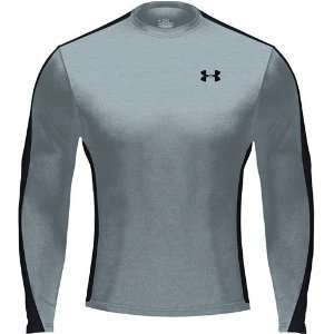 Under Armour Mens HeatGear Zone Long Sleeve Shirt Color Medium Grey 