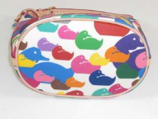 Dooney & Bourke Multi Wonder Duck Bucket Handbag Purse Authentic 