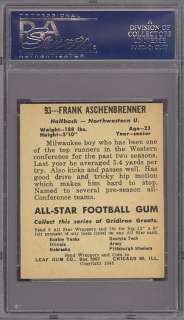 1948 Leaf #93 Frank Aschenbrenner Northwestern PSA 6 *272663  