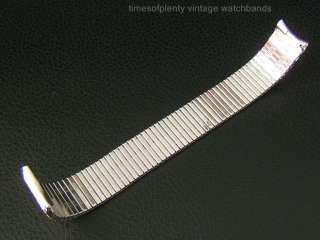 LONG Thinline White Gold gf Accutron size Watch Band  