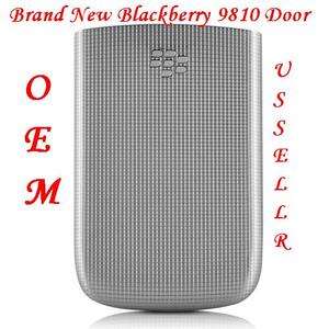 New TMobile RIM Blackberry 9810 Zinc Grey Silver Door Back Cover Torch 