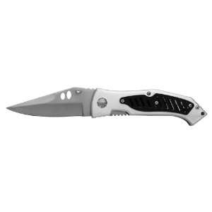  3.5 Rex 440 Stainless Steel Folding Knife   Black