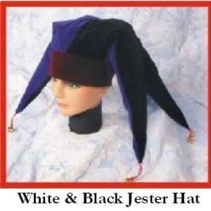  Alexanders Costume 70 382/B W Velvet Jester Hat   Black 