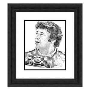 Framed Mario Andretti Lithographt 