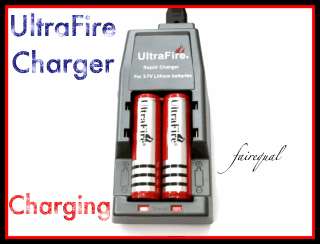 UltraFire Charger+2x Protected 18650 3000 mAh Batteries  