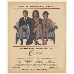   Class Movie Print Ad (Movie Memorabilia) (49982)