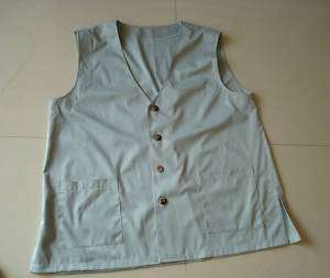 Monk Vest coat,Pure Linen,Korea Zen Grey or Custom made  