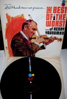 SIGNED HENNY YOUNGMAN Comedy Album From 1970   NM/M    
