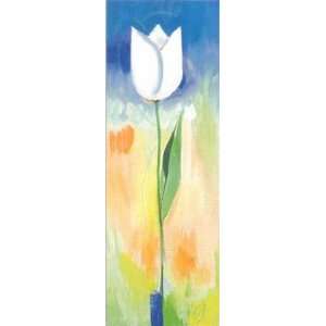  Single White Tulip by Heinz Voss 4x14