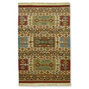  Wool rug, Earth Majesty (4x6)
