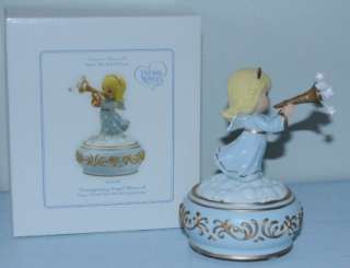 Precious Moments Figurine Trumpeting Angel Musical 2009 New in Box 