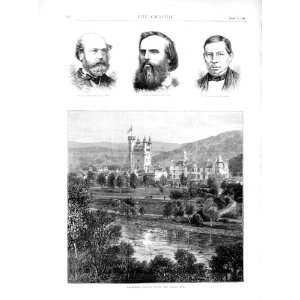  1872 Balmoral Castle River Dee Scotland Peel Tidey Men 