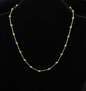 18KT SUPERB .77CT BRILLIANT DIAMOND VTG NECKLACE FREE P  