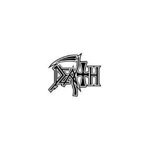 DEATH BAND 12 LOGO WHITE VINYL DECAL STICKER