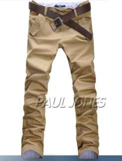   Stylish Slim Fit Casual Pants Multi Pocket Wild Trousers Size XS~M