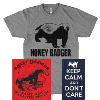 Cult Internet T Shirts Choose From 5 Designs Cotton Mens Honey Badger 