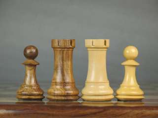 Shesham Rose Wood Staunton Club Chess Set Piece 4Q chessbazaar  