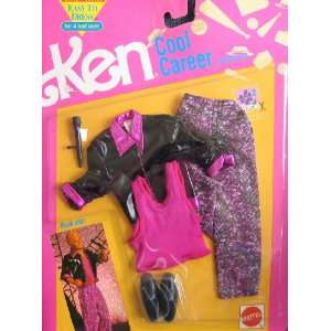  Barbie KEN Cool Career Fashions ROCK STAR   Easy To Dress 