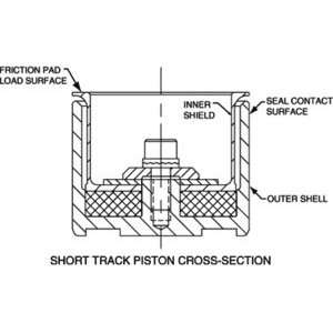  Wilwood 200 5207   Thermlock Short Track Piston 1.88 